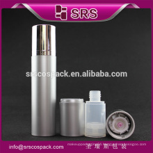 SRS round shape luxury 15ml 30ml 50ml acrylic airless cosmetic pump bottle